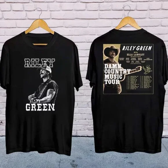 2025 Riley Green Damn Country Music Tour T-Shirt, Riley Green 2025 Concert 73 - Picture 1 of 6